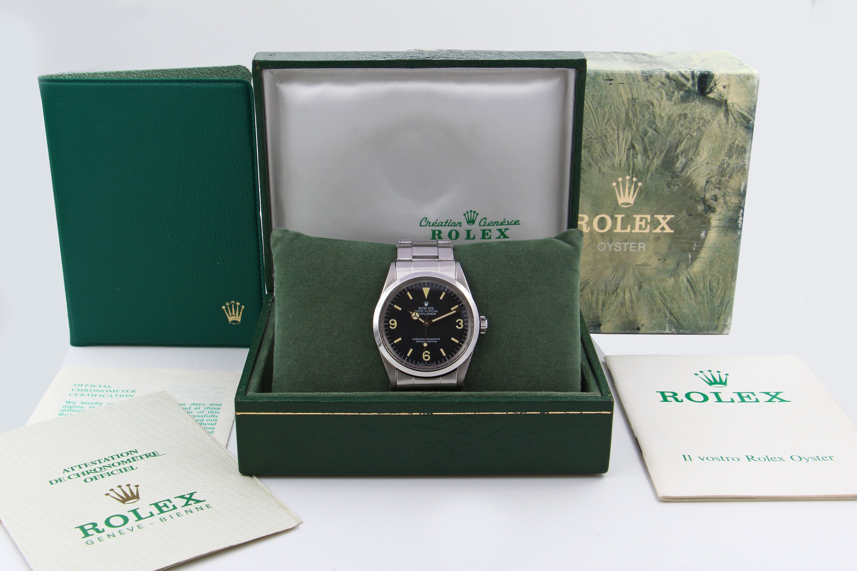 Rolex Explorer 1016 Matt Dial 1973 FULL SET Italy