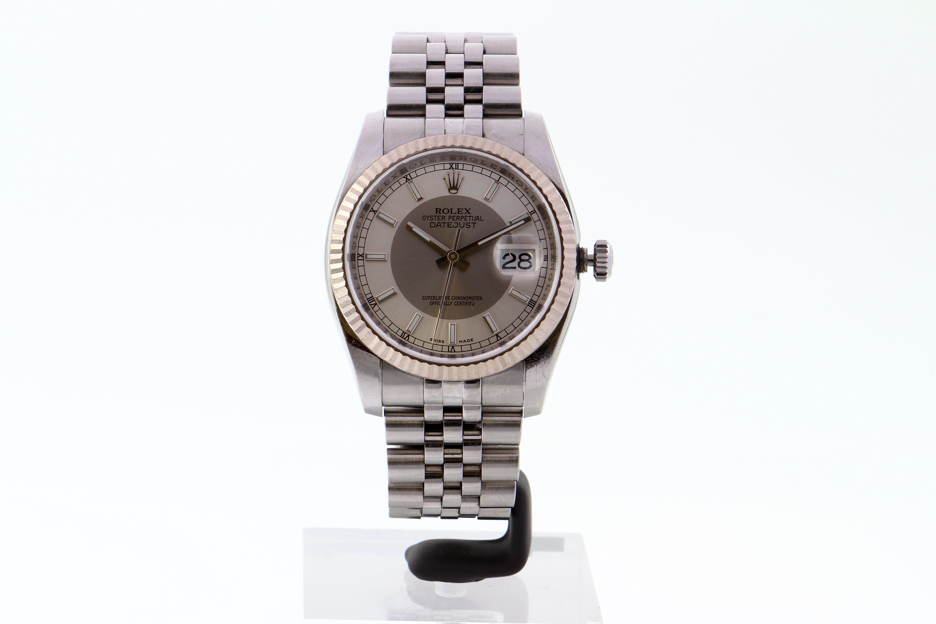 Rolex Datejust 116234 White Dial Roulette 2007