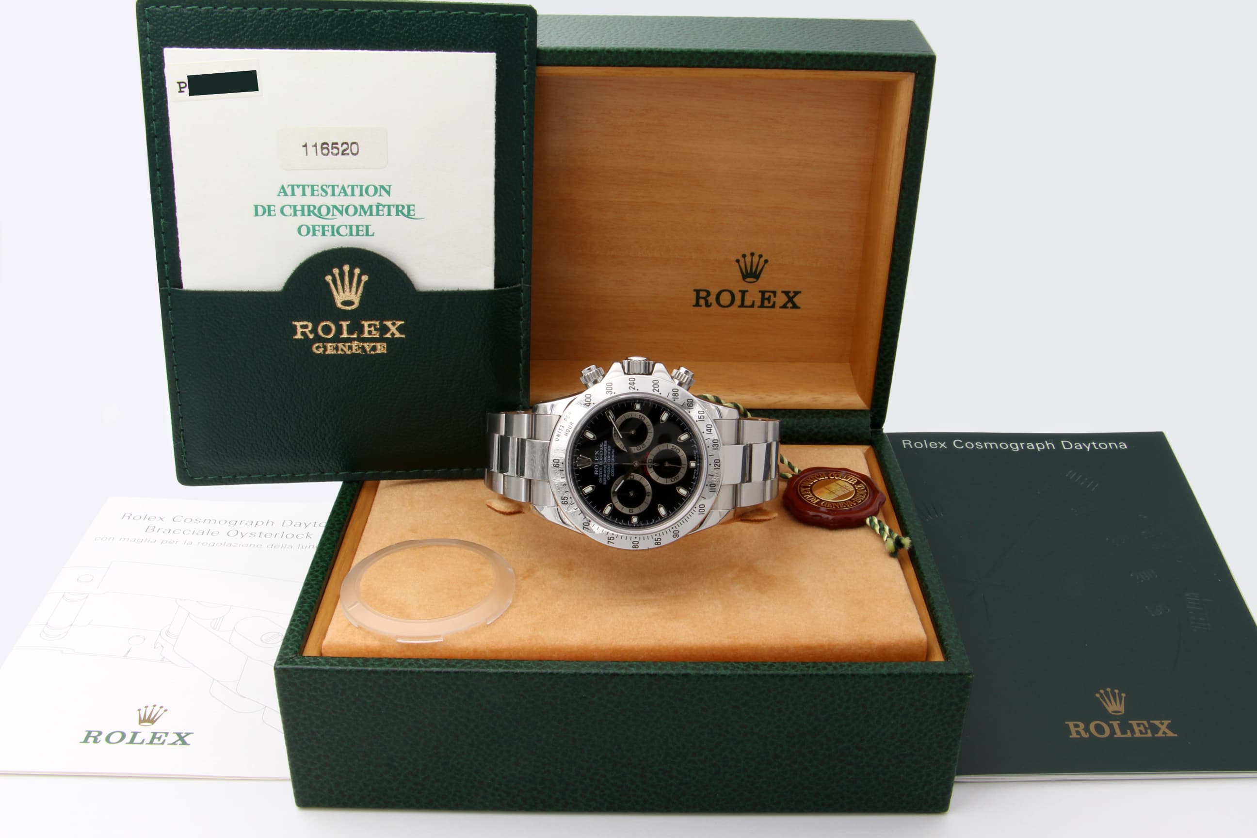 Cadran Rolex Daytona 116520 MK1 de 2002