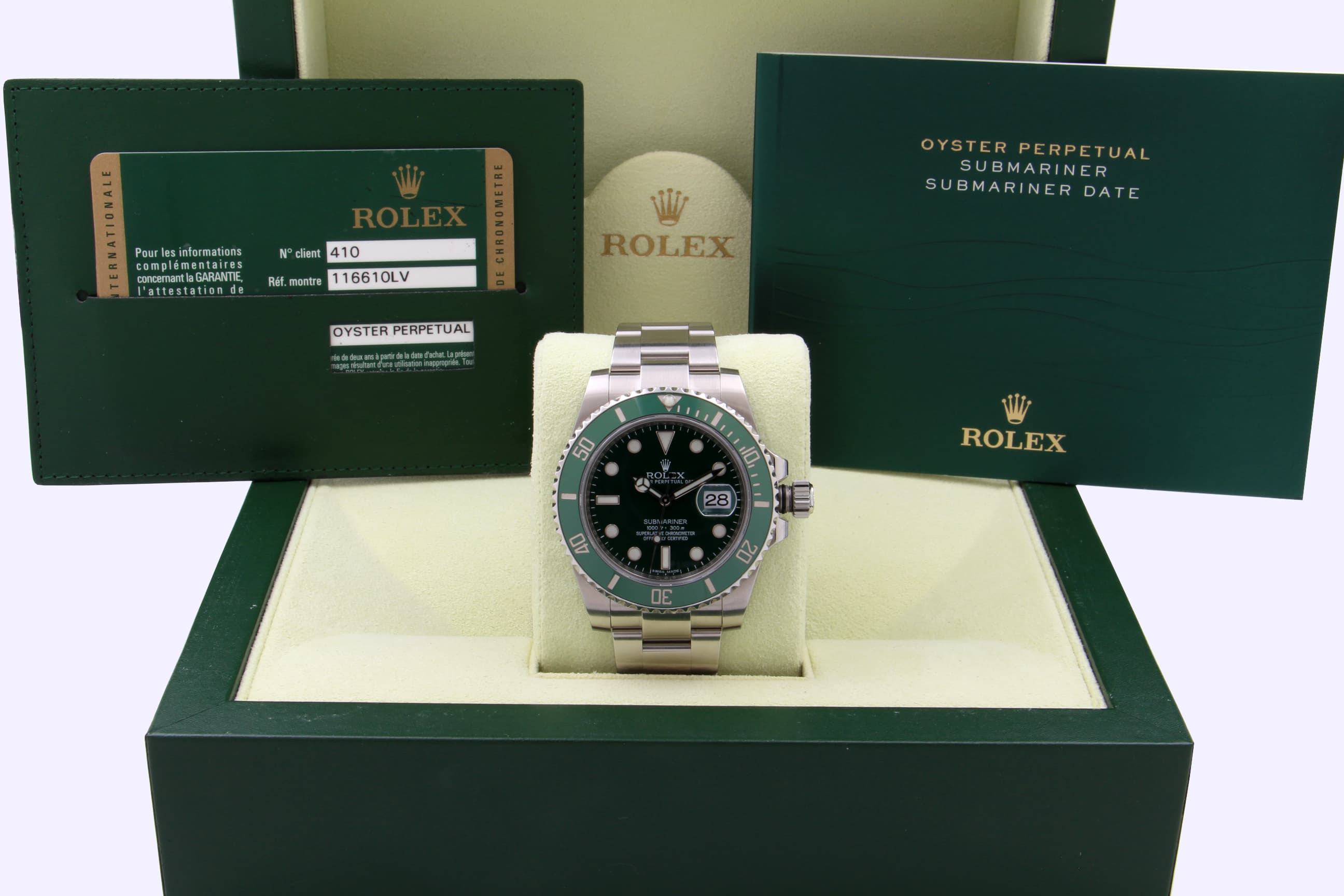 Rolex Submariner 116610LV Hulk