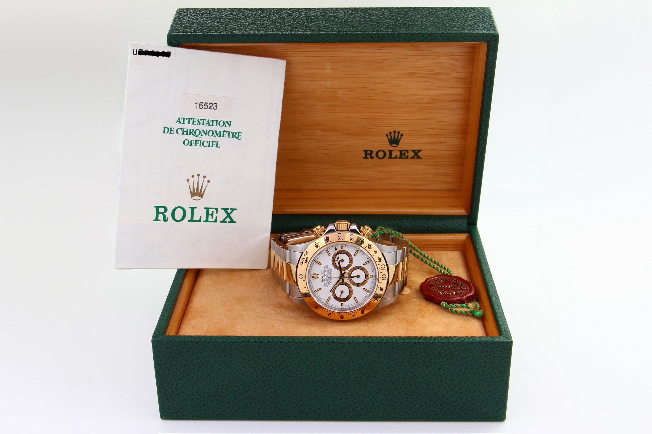 Rolex Daytona 16523 Zenith quadrante bianco del 1999