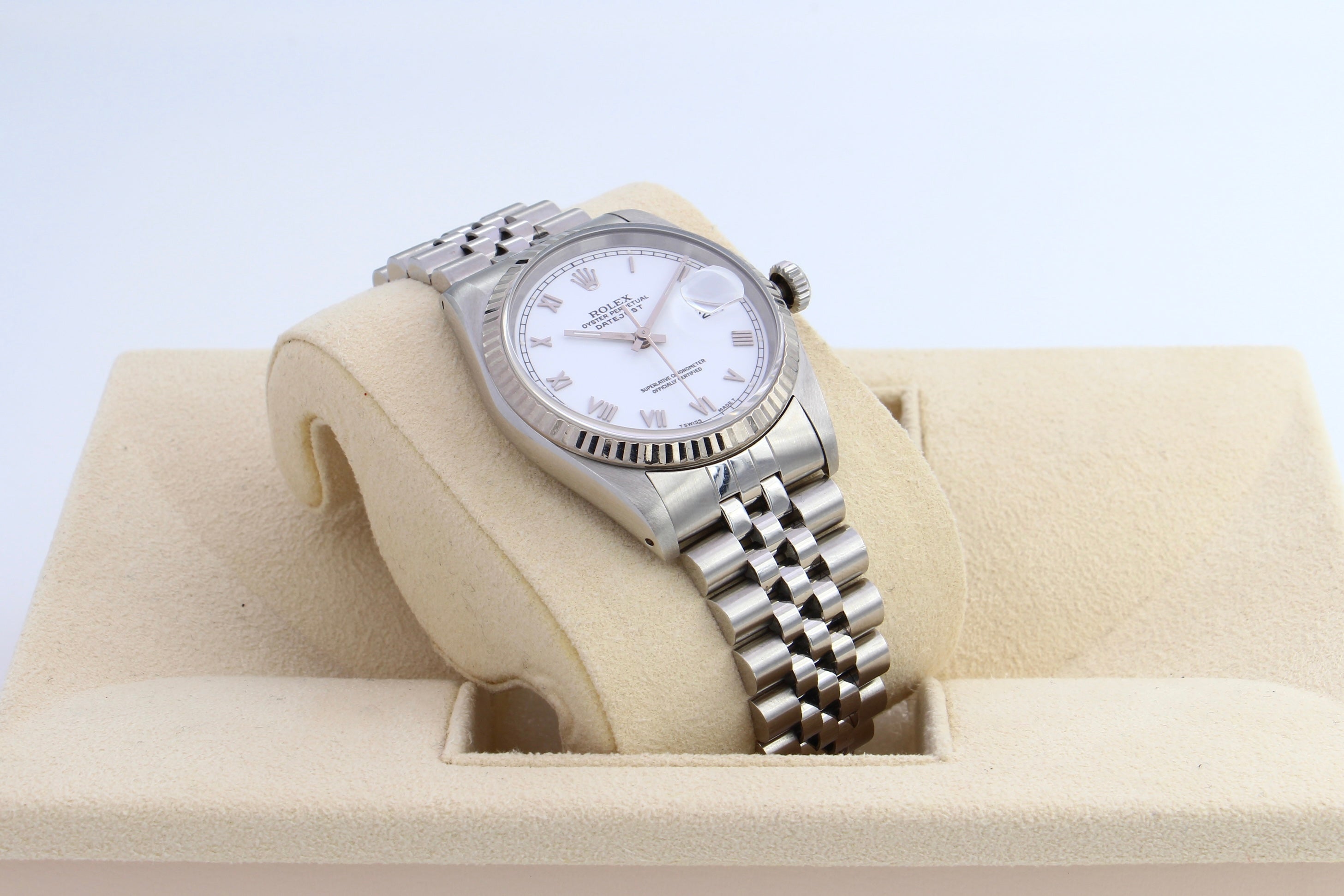 Rolex Datejust 16234 36 mm Cadran blanc de 1990