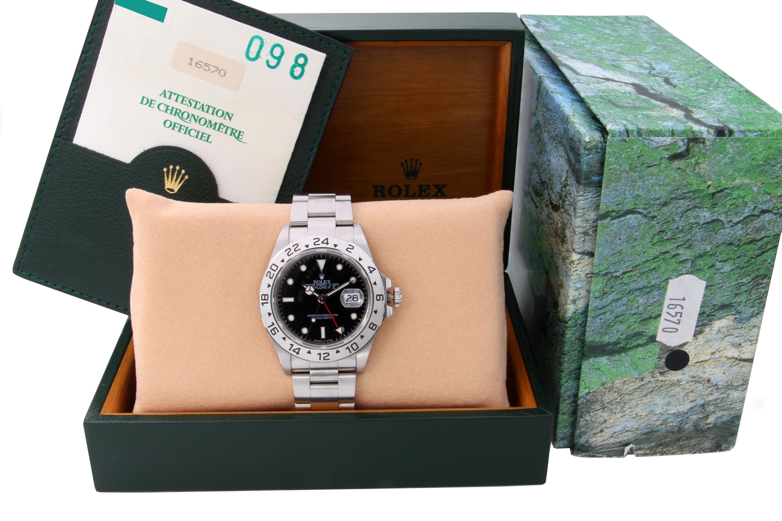 Rolex Explorer II 16570 Black Dial 1995