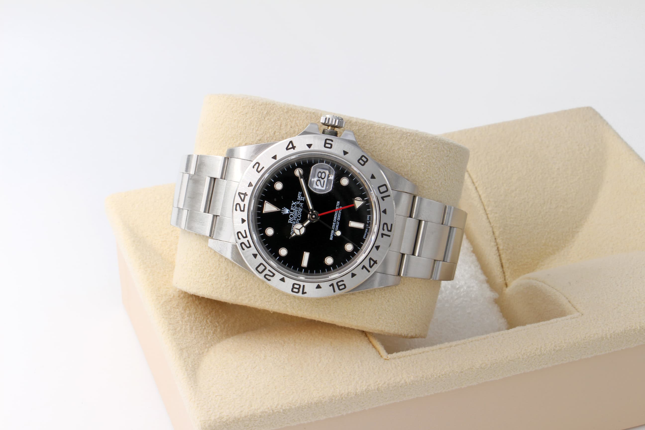 Rolex Explorer II 16570 quadrante nero del 1995