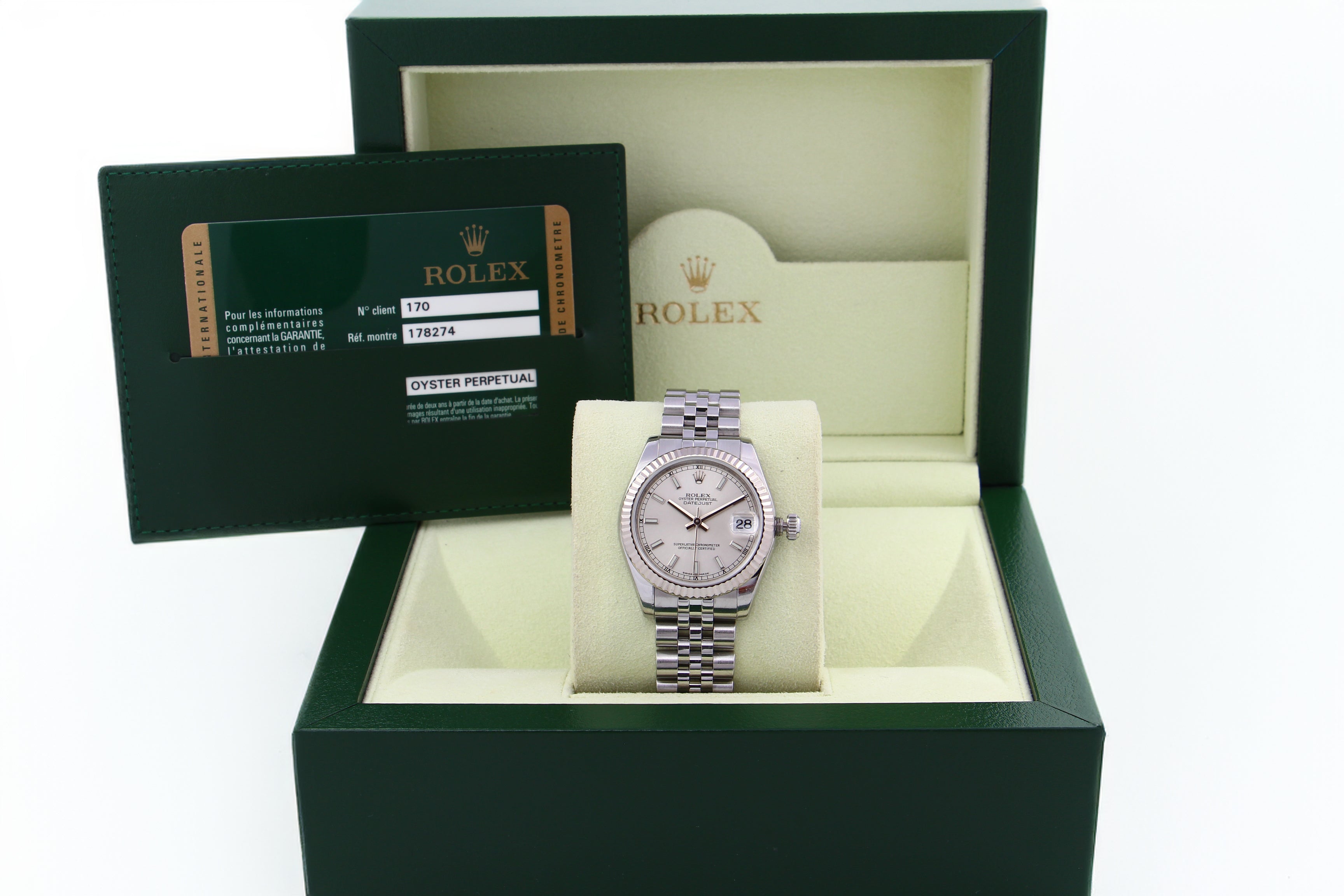 Rolex Datejust 178274 31mm quadrante Silver del 2009