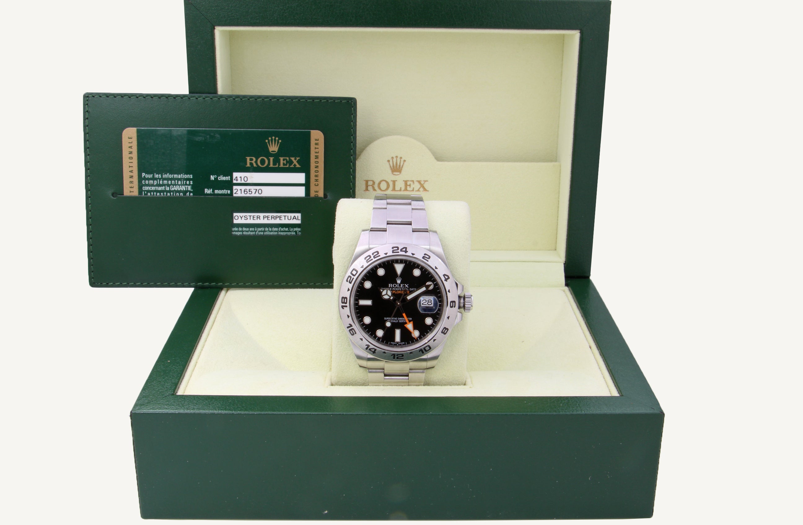 Rolex Explorer II 16570 Black Dial 1995