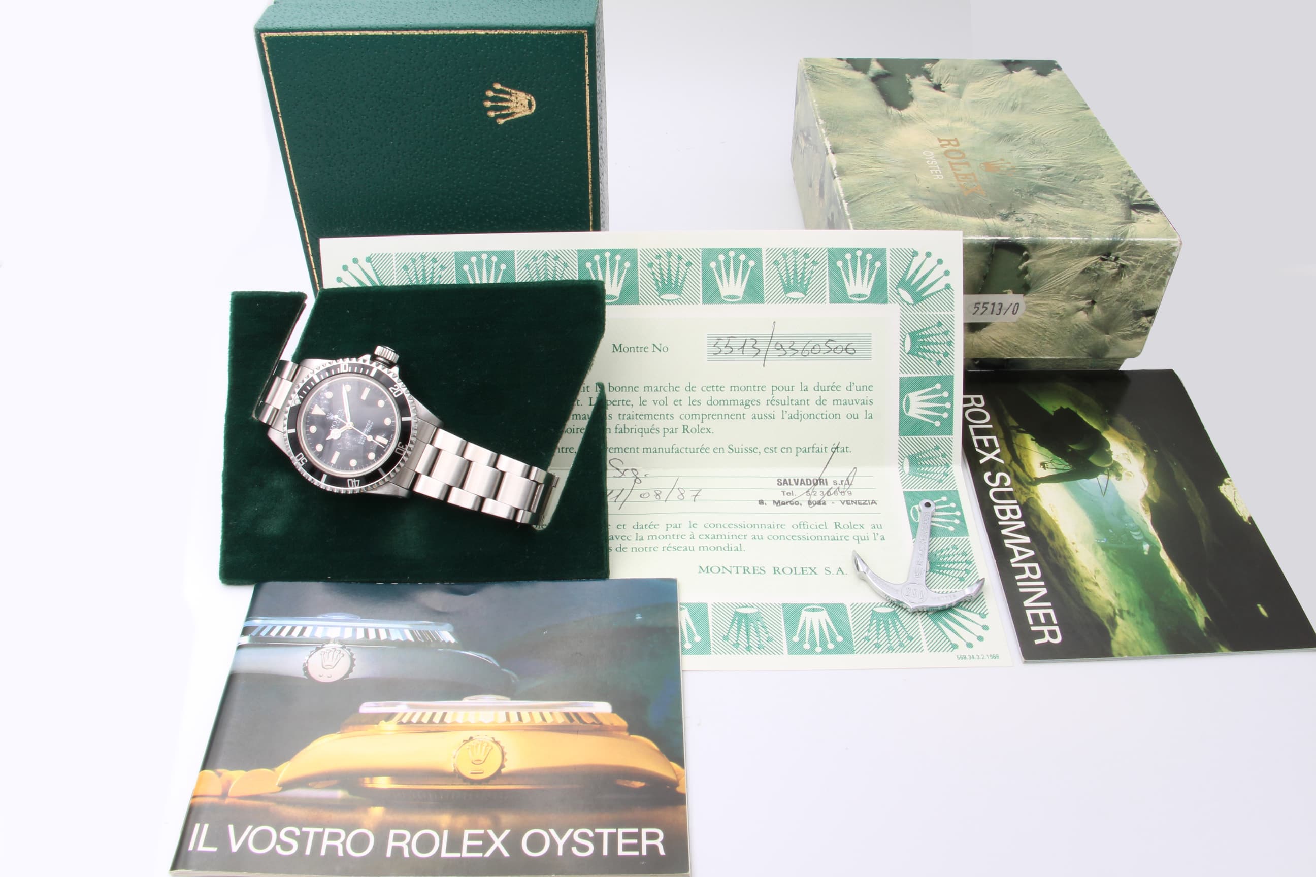 Rolex Submariner 5513 Glasses 1987