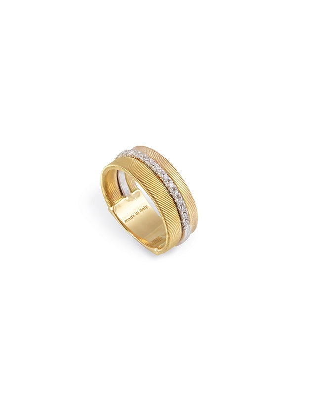 Band ring, with diamond pavé, Masai, Marco Bicego