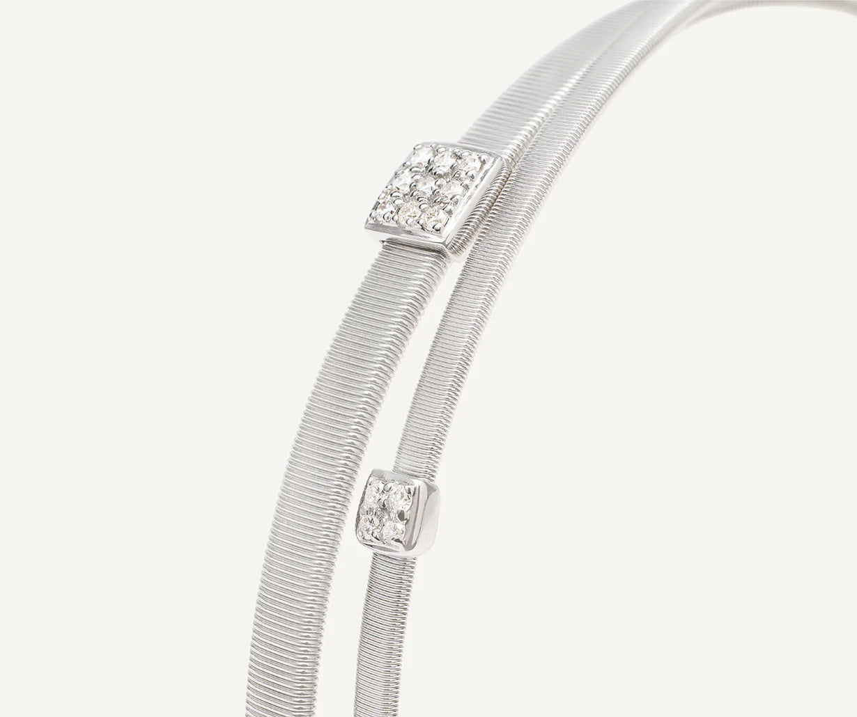 Double strand bracelet, with diamond pavé, Masai, Marco Bicego