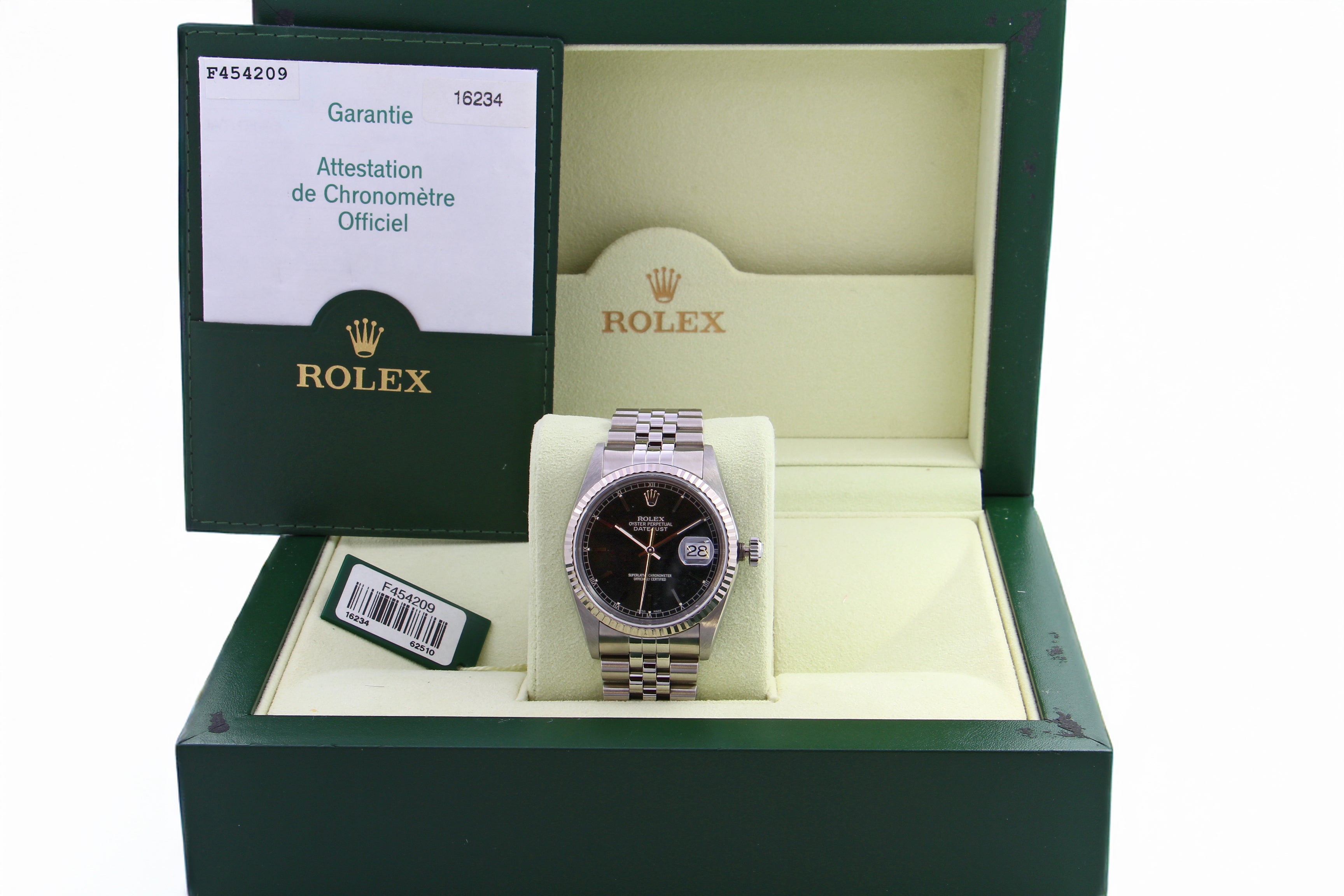 Rolex Datejust 16234 quadrante Nero del 2005