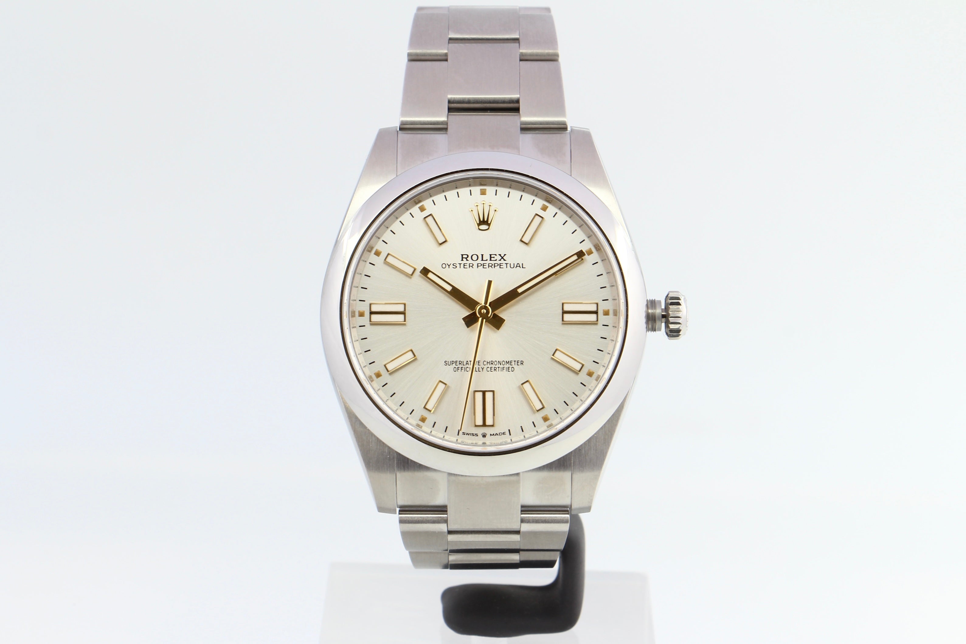 Rolex Oyster Perpetual 124300 quadrante argento soleil del 2024