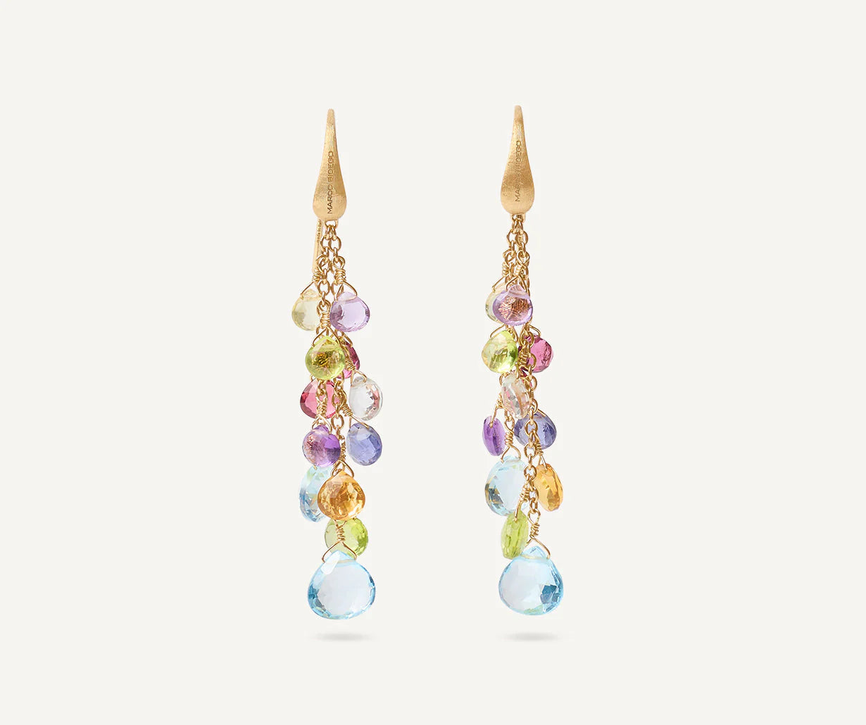 Multicolor Hook Drop Earrings, Paradise, Marco Bicego