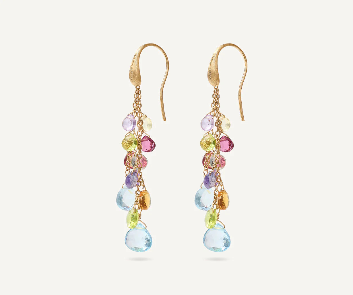 Multicolor Hook Drop Earrings, Paradise, Marco Bicego