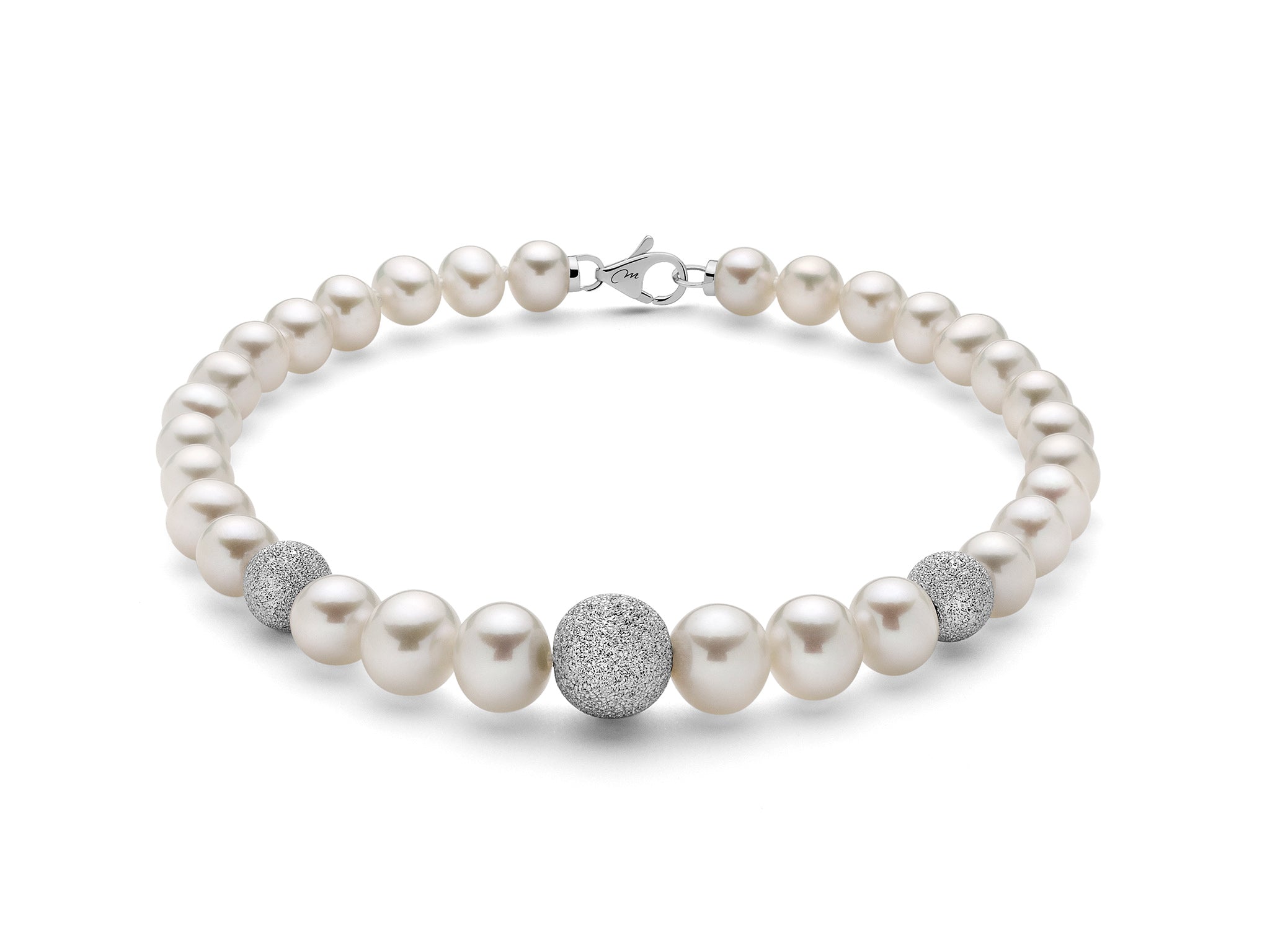 White gold and pearl bracelet, Miluna