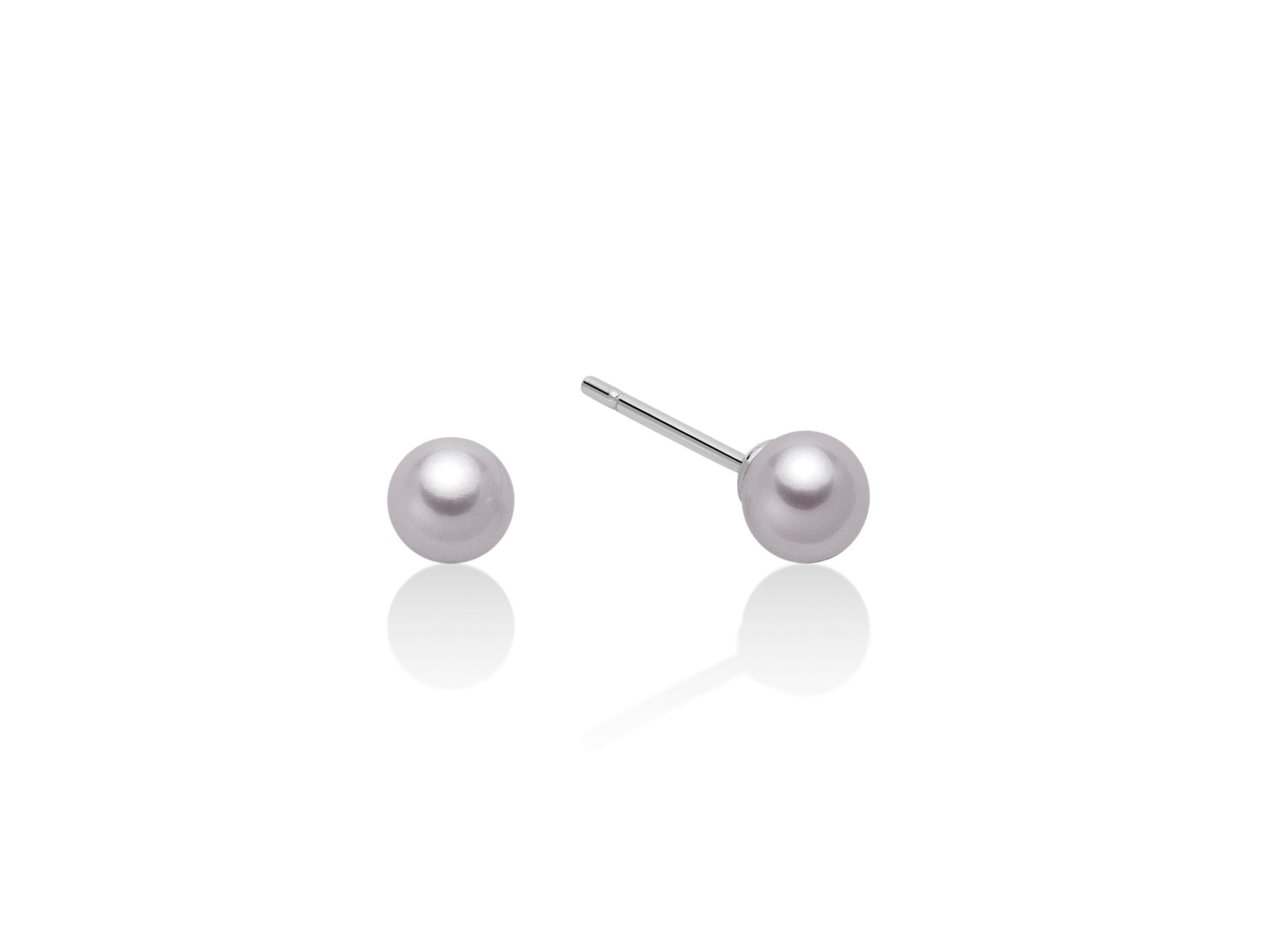 White gold and pearl earrings, Miluna