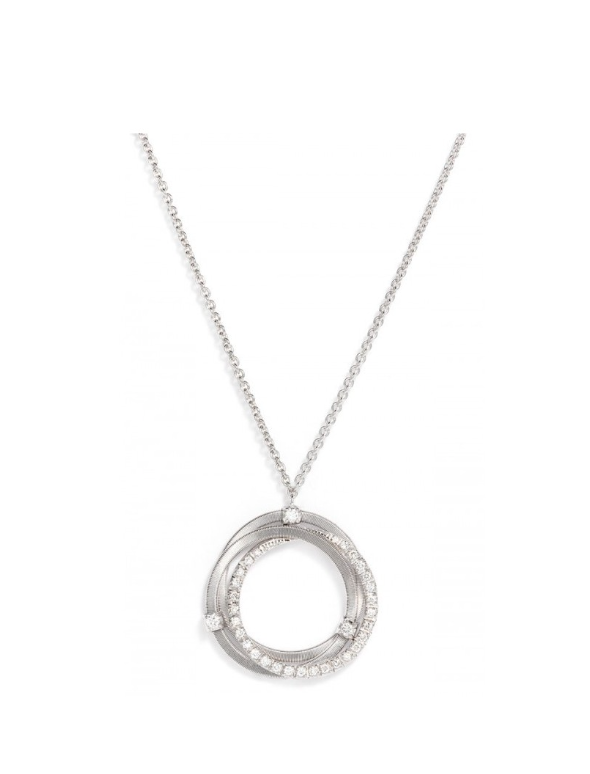 Pendentif trois cercles avec diamants, Goa, Marco Bicego