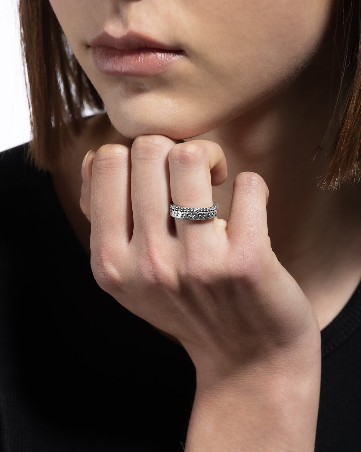 Silver bracelet, square curb, 150 thread, Nove25