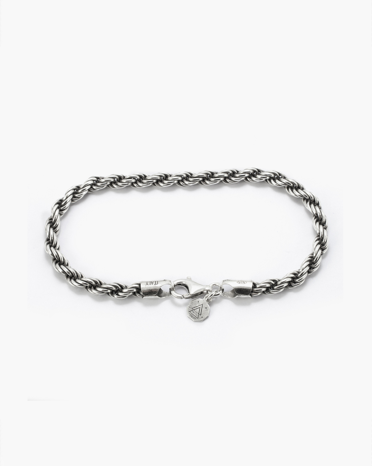 Bracciale in argento, corda 080 ,Nove25