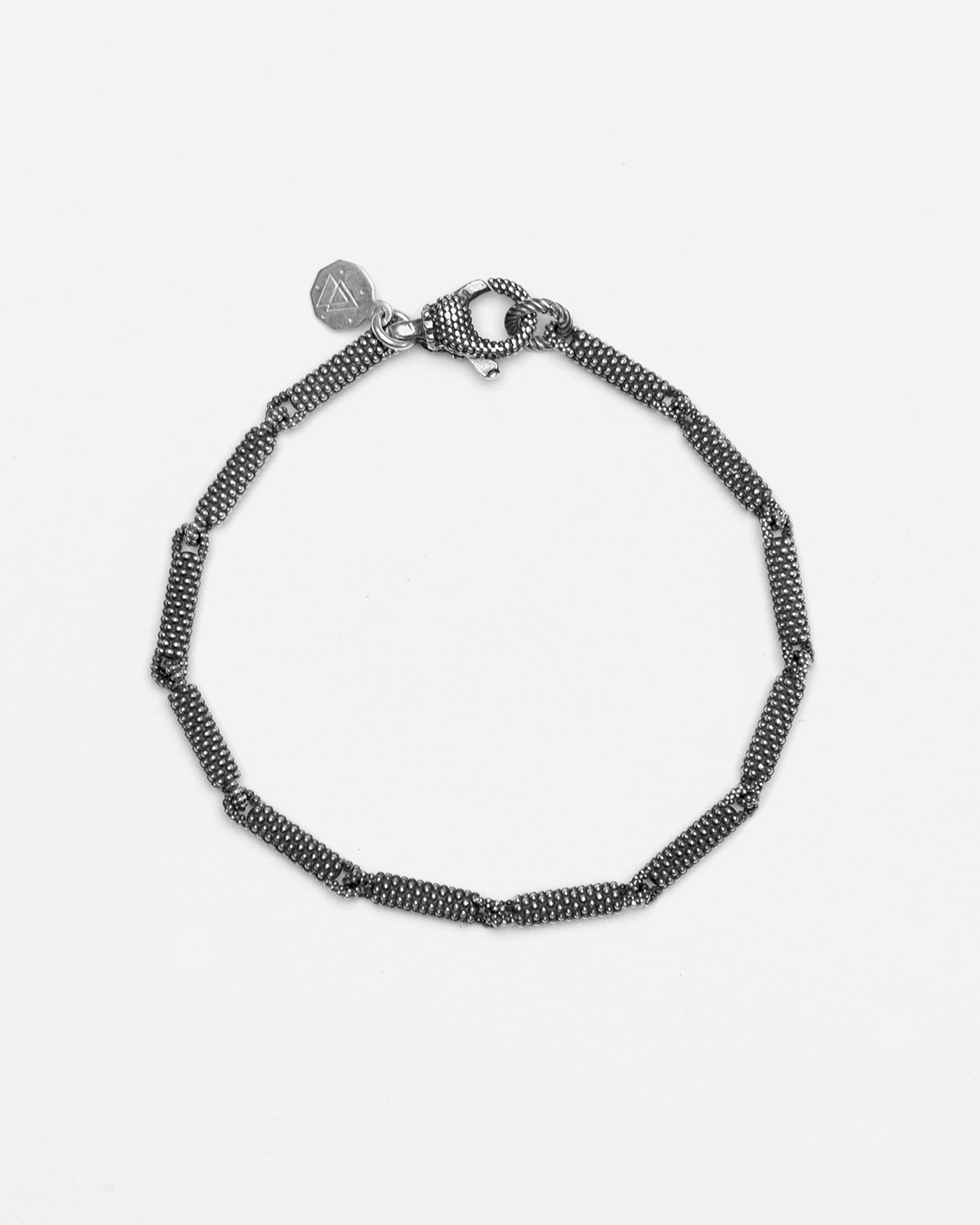 Roller Dotted Silver Bracelet, Nove25 