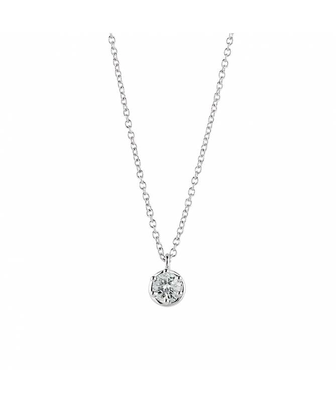 Minou white gold and diamond light point necklace, Damiani