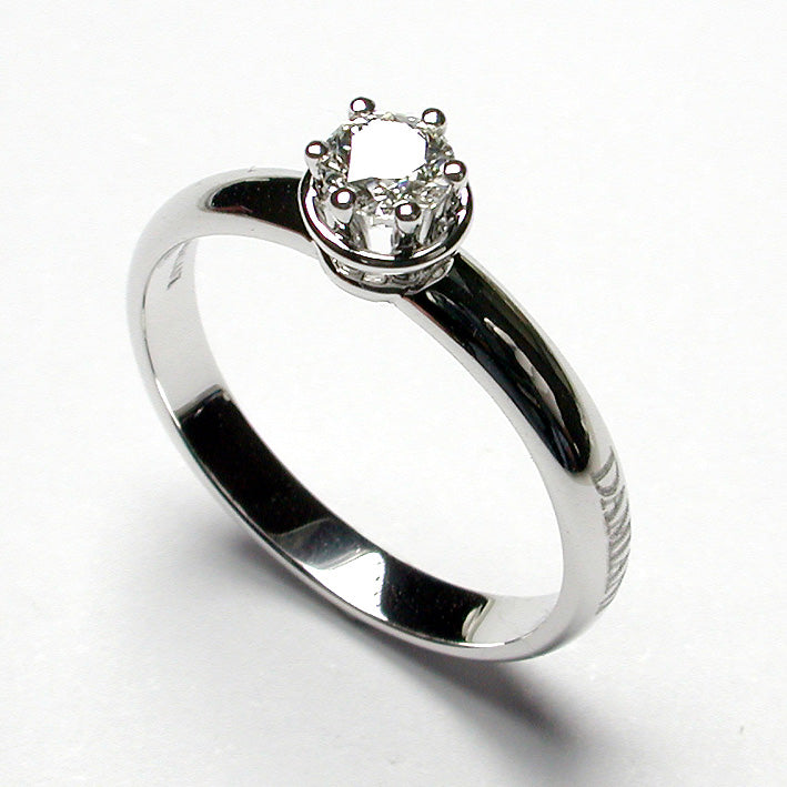 Solitaire ring in white gold and diamond ct 0.70 Minou, Damiani