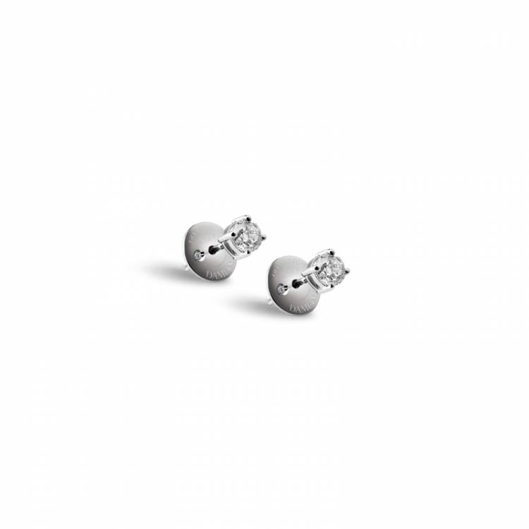 Boucles d'oreilles Luce en or blanc et diamants, Damiani